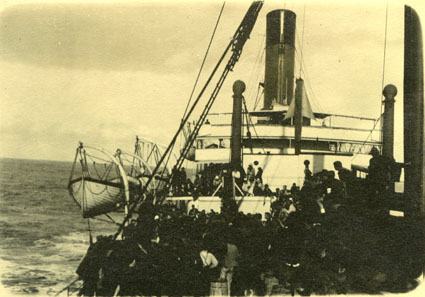 SS Corinthic at Sea 1917